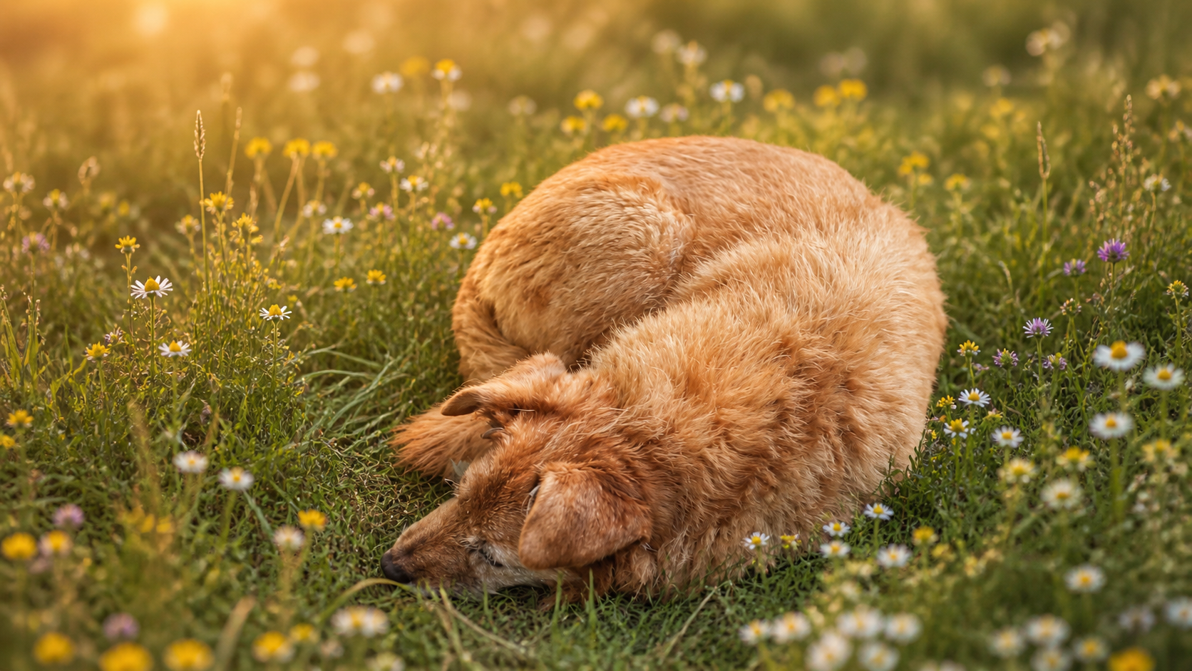 Ryska – entspannt im Gras